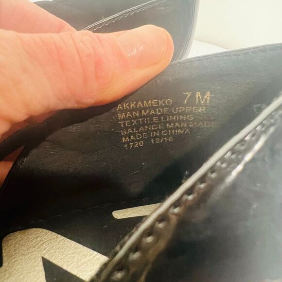 Anne Klein Sport Kameko Wedge Sandal Patent Leather 7M - Picture 7 of 7